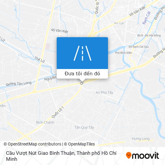 Bản đồ Cầu Vượt Nút Giao Bình Thuận