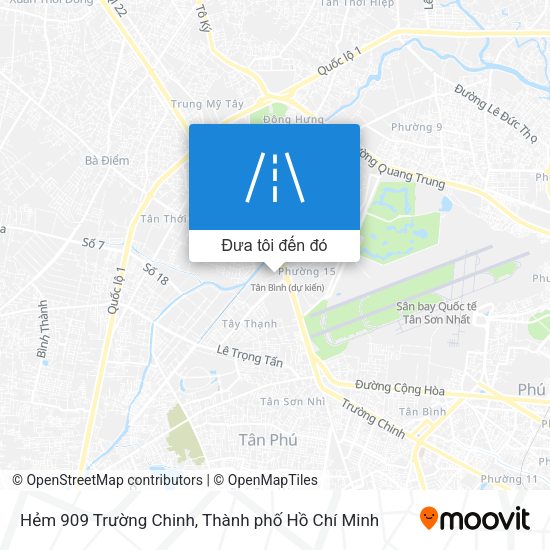 Bản đồ Hẻm 909 Trường Chinh