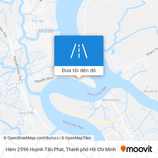 Bản đồ Hẻm 2596 Huỳnh Tấn Phát