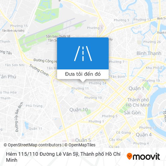 Bản đồ Hẻm 115/110 Đường Lê Văn Sỹ