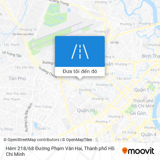 Bản đồ Hẻm 218/68 Đường Phạm Văn Hai
