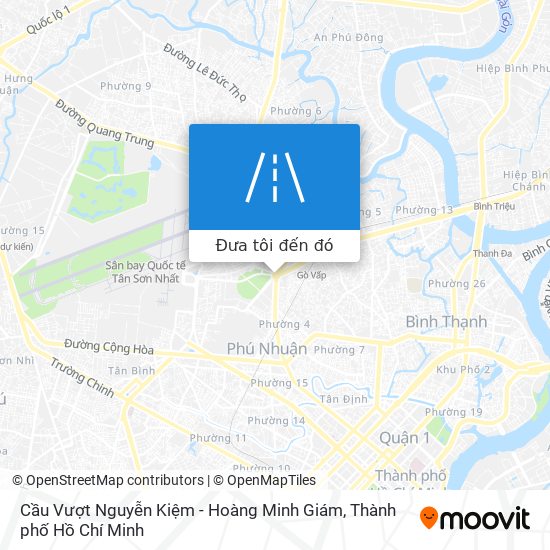Bản đồ Cầu Vượt Nguyễn Kiệm - Hoàng Minh Giám