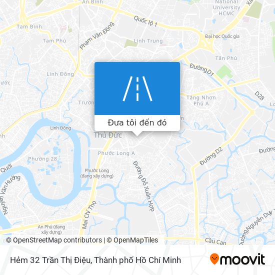 Bản đồ Hẻm 32 Trần Thị Điệu