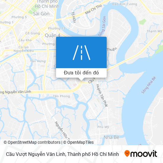 Bản đồ Cầu Vượt Nguyễn Văn Linh