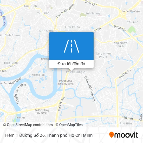 Bản đồ Hẻm 1 Đường Số 26