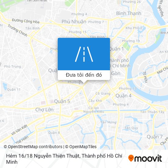 Bản đồ Hẻm 16/18 Nguyễn Thiện Thuật