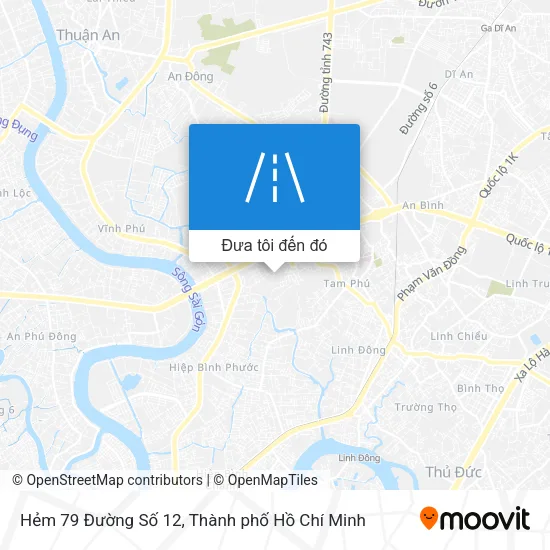 Bản đồ Hẻm 79 Đường Số 12