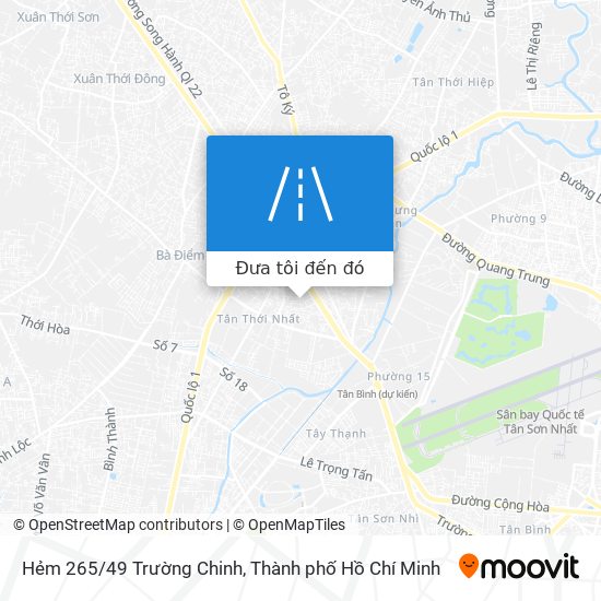 Bản đồ Hẻm 265/49 Trường Chinh