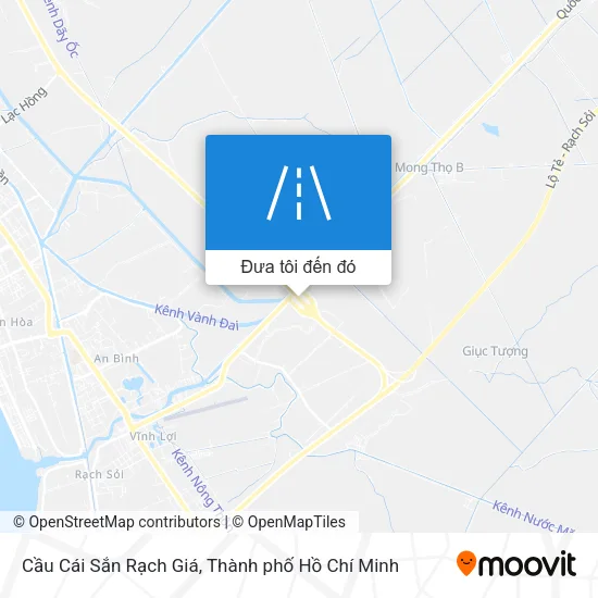 Bản đồ Cầu Cái Sắn Rạch Giá