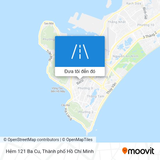 Bản đồ Hẻm 121 Ba Cu