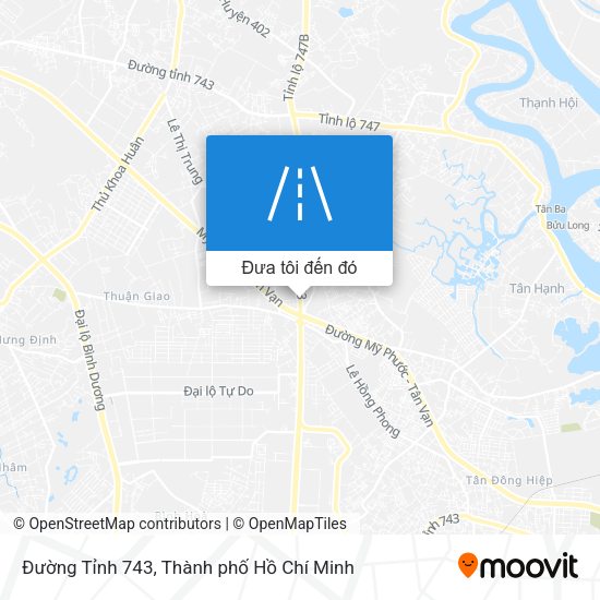 Bản đồ Đường Tỉnh 743