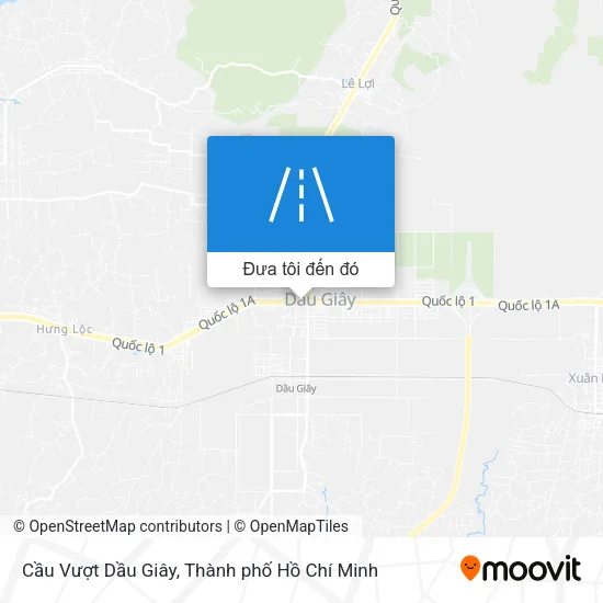 Bản đồ Cầu Vượt Dầu Giây