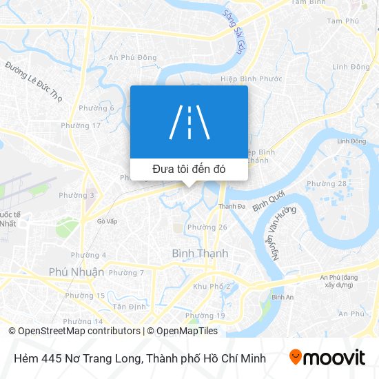 Bản đồ Hẻm 445 Nơ Trang Long