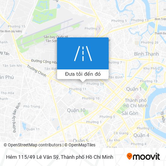 Bản đồ Hẻm 115/49 Lê Văn Sỹ