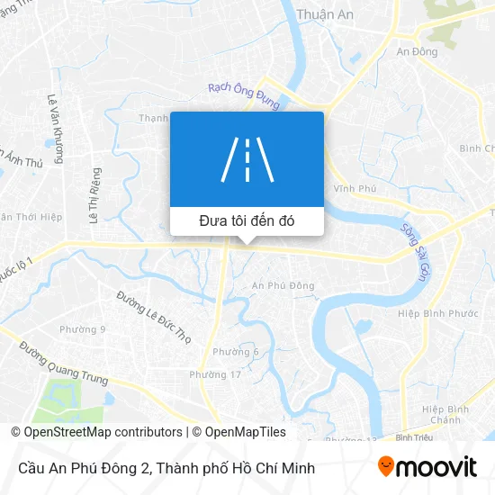 Bản đồ Cầu An Phú Đông 2