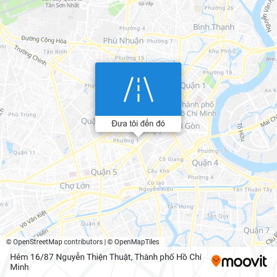 Bản đồ Hẻm 16/87 Nguyễn Thiện Thuật