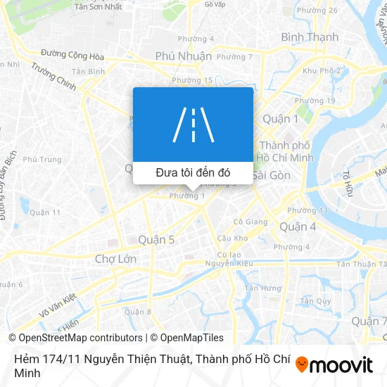 Bản đồ Hẻm 174/11 Nguyễn Thiện Thuật