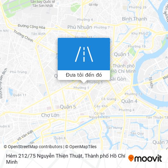 Bản đồ Hẻm 212/75 Nguyễn Thiện Thuật