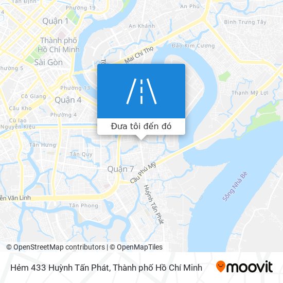 Bản đồ Hẻm 433 Huỳnh Tấn Phát