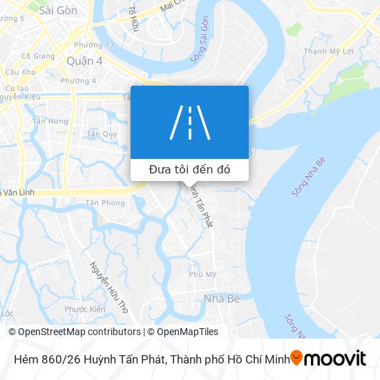 Bản đồ Hẻm 860/26 Huỳnh Tấn Phát