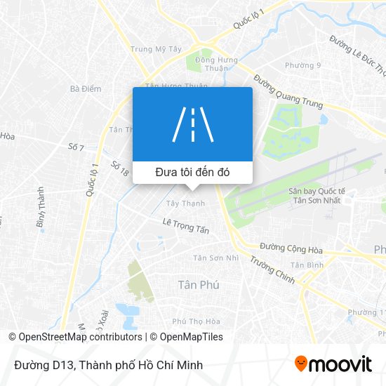 Bản đồ Đường D13