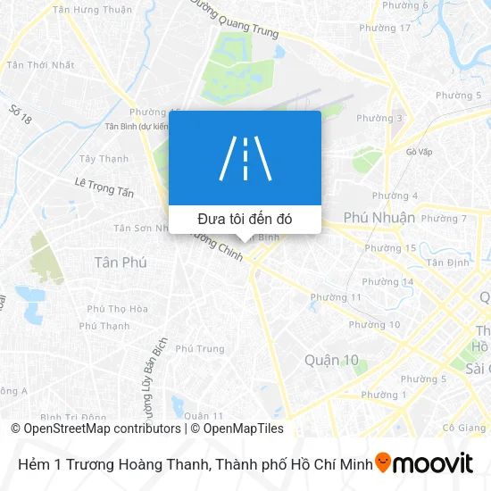 Bản đồ Hẻm 1 Trương Hoàng Thanh