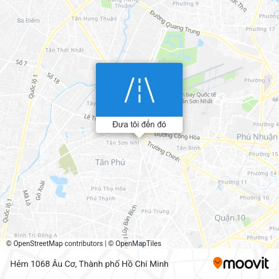 Bản đồ Hẻm 1068 Âu Cơ