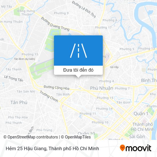 Bản đồ Hẻm 25 Hậu Giang