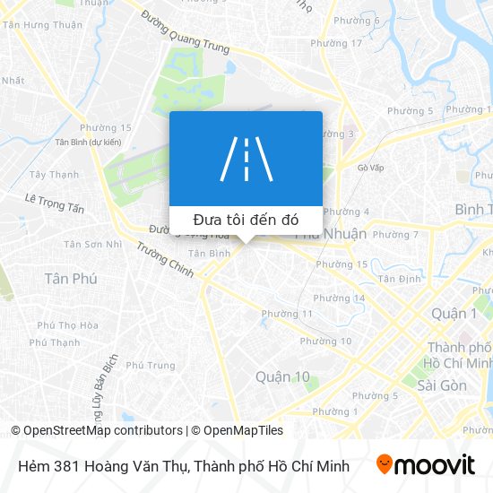 Bản đồ Hẻm 381 Hoàng Văn Thụ