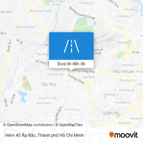 Bản đồ Hẻm 40 Ấp Bắc