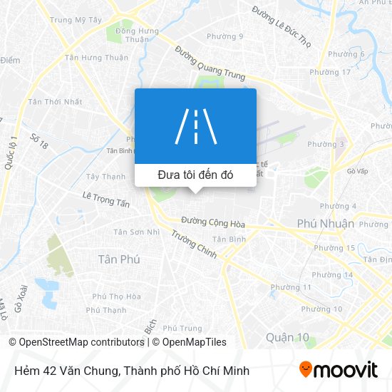 Bản đồ Hẻm 42 Văn Chung