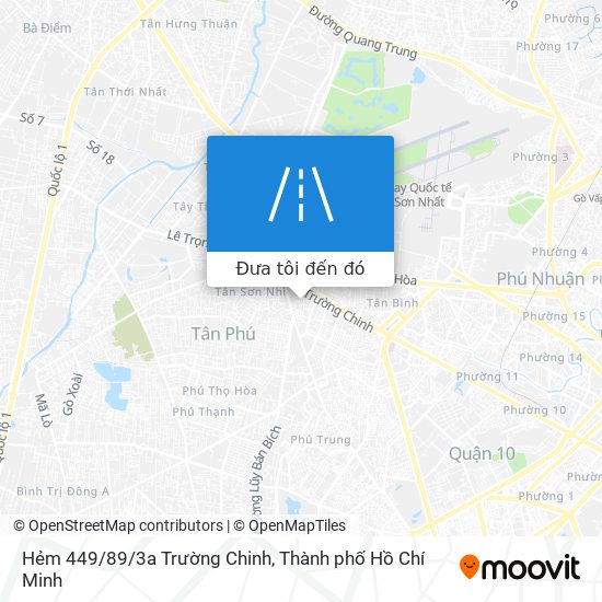 Bản đồ Hẻm 449/89/3a Trường Chinh