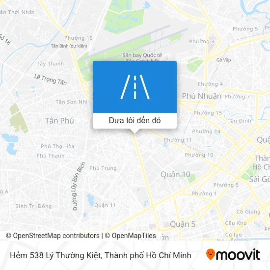 Bản đồ Hẻm 538 Lý Thường Kiệt