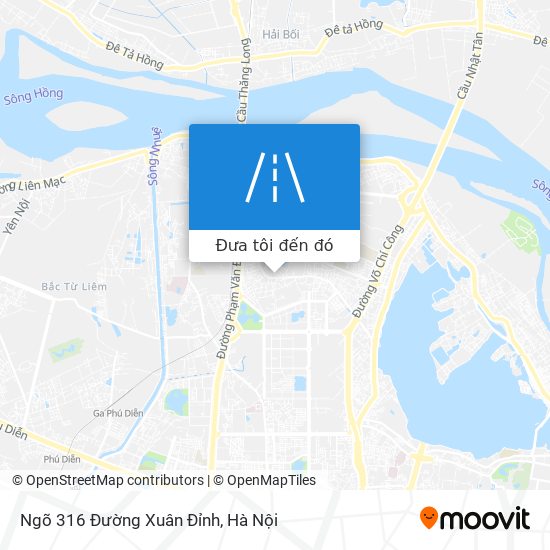 Bản đồ Ngõ 316 Đường Xuân Đỉnh