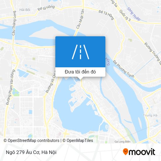 Bản đồ Ngõ 279 Âu Cơ