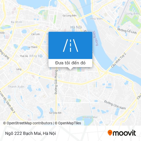 Bản đồ Ngõ 222 Bạch Mai