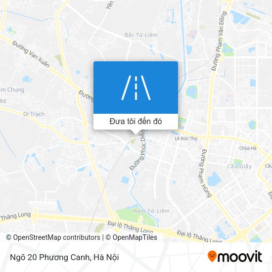 Bản đồ Ngõ 20 Phương Canh