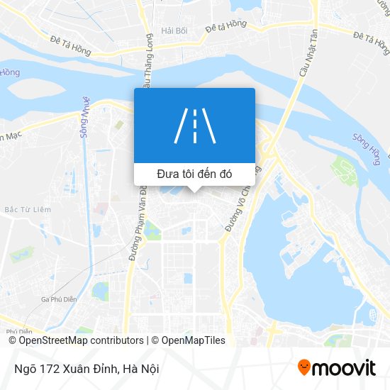 Bản đồ Ngõ 172 Xuân Đỉnh