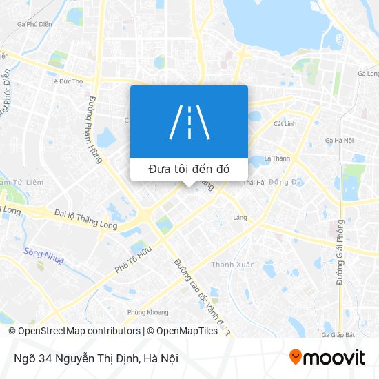 Bản đồ Ngõ 34 Nguyễn Thị Định