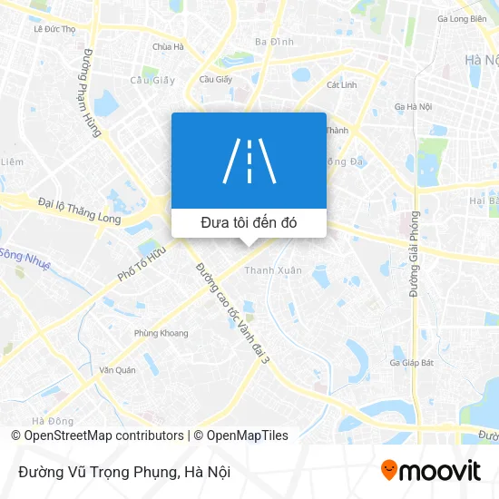 Bản đồ Đường Vũ Trọng Phụng