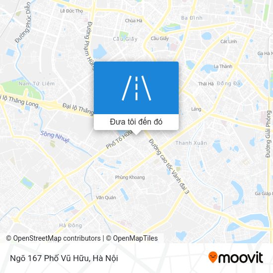 Bản đồ Ngõ 167 Phố Vũ Hữu