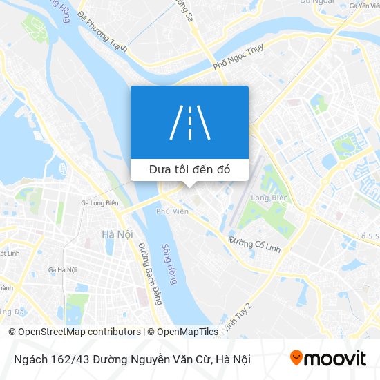 Bản đồ Ngách 162 / 43 Đường Nguyễn Văn Cừ