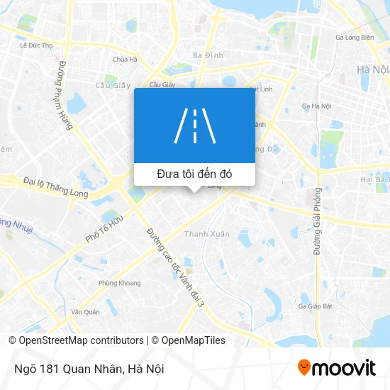Bản đồ Ngõ 181 Quan Nhân
