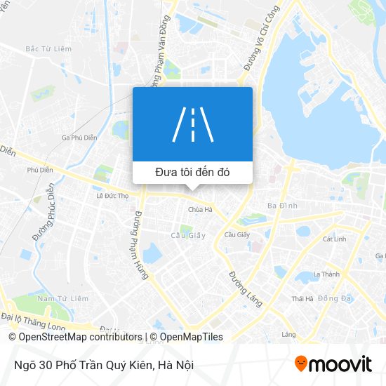 Bản đồ Ngõ 30 Phố Trần Quý Kiên
