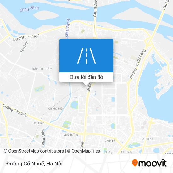Bản đồ Đường Cổ Nhuế