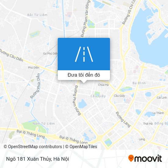 Bản đồ Ngõ 181 Xuân Thủy