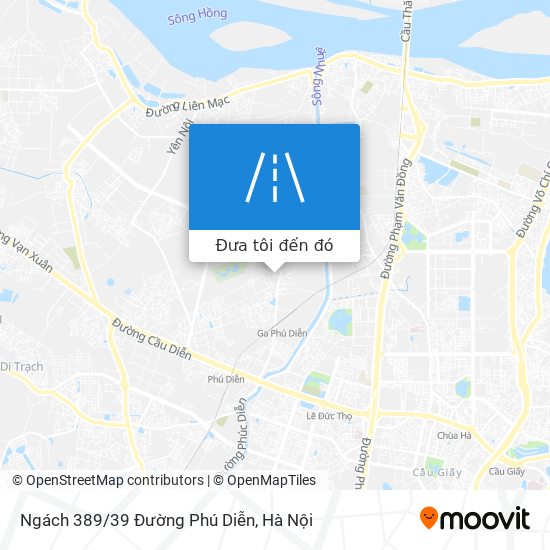 Bản đồ Ngách 389/39 Đường Phú Diễn