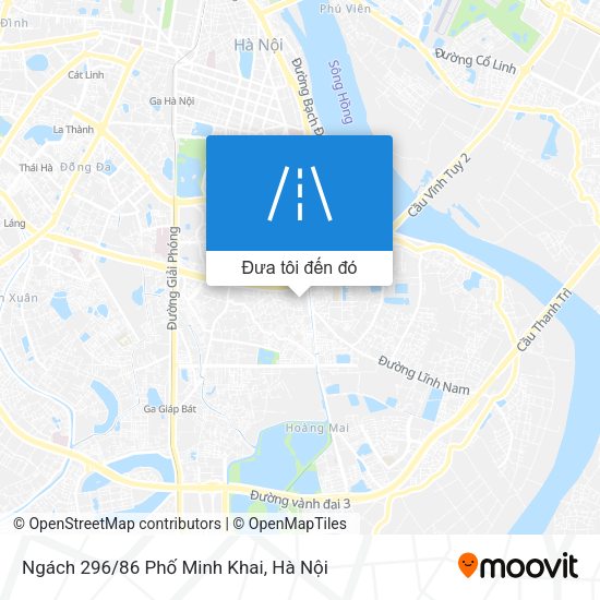 Bản đồ Ngách 296/86 Phố Minh Khai