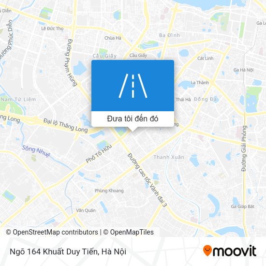 Bản đồ Ngõ 164 Khuất Duy Tiến
