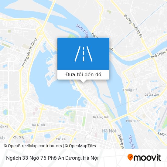 Bản đồ Ngách 33 Ngõ 76 Phố An Dương